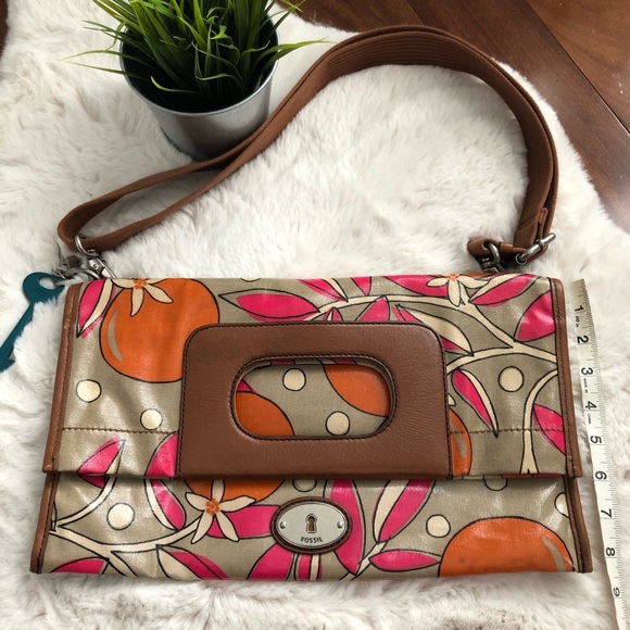 Fossil Key-Per Envelope Cross Body bag purse - Picture 3 of 13